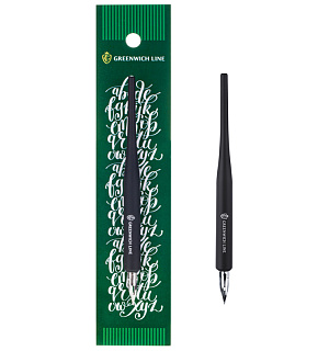 Перо остроконечное Greenwich Line, классическое, с держателем, в пакете