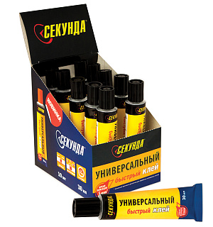 Клей Секунда "5 Минут", универсальный, 30мл, шоу-бокс