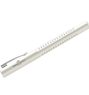 Ручка перьевая Faber-Castell "Grip 2010", синяя, B=1,0мм, трехгран., корпус кокосовое молоко