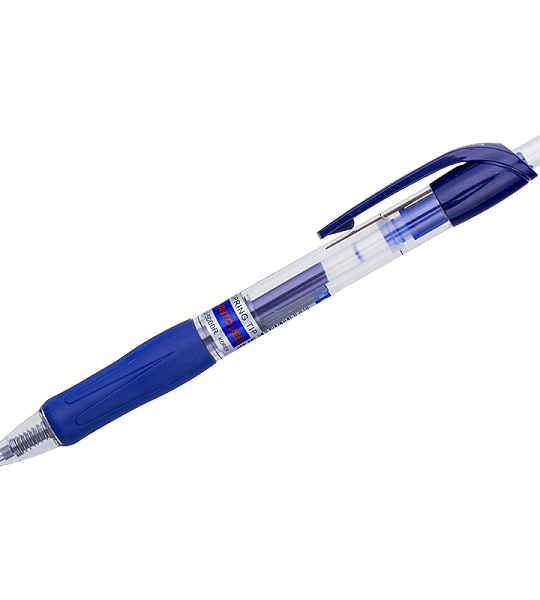 Ручка гелевая автоматическая Crown "CEO Jell" синяя, 0,7мм, грип
