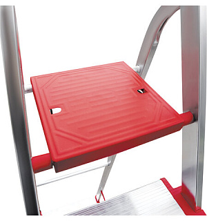 Стремянка алюминиевая 7 ШИРОКИХ СТУПЕНЕЙ 13 см, площадка 1,5 м, нагрузка 225 кг, вес 6,8 кг, 5110107, НВ