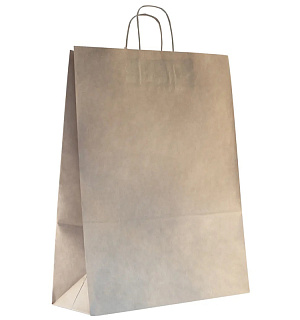 Пакет бумажный "Крафт" с кручеными ручками, 35*15*45см, 70гр/м2