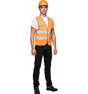 Спец.костюм Жилет сигнальный Тип1Е, цв.оранж.(р.L-XL/48-54)