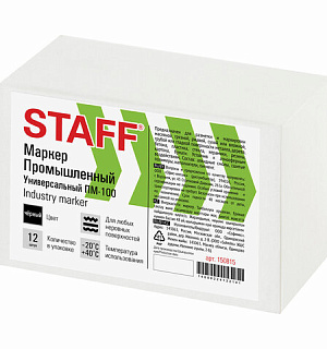 Маркер для промышленной маркировки STAFF ПМ-100 твердый, ЧЕРНЫЙ, -20 до +40С, 150815