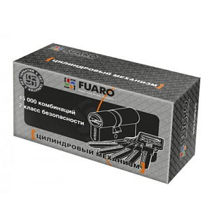 Цилиндровый механизм Fuaro R600/60 (25х10х25) CP, 5 ключей, цвет хром