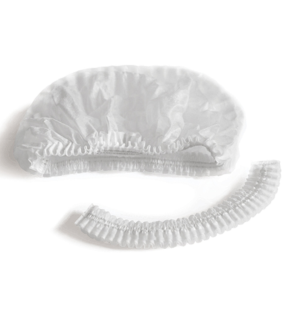 Шапочка одноразовая "Шарлотта" ЧИСТОВЬЕ КОМПЛЕКТ 50 шт., спанбонд 15 г/м2, белая, 603-202