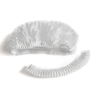 Шапочка одноразовая "Шарлотта" ЧИСТОВЬЕ КОМПЛЕКТ 50 шт., спанбонд 15 г/м2, белая, 603-202