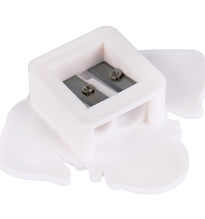 Точилка пластиковая "Кот и пес" 2 отверстия, блистер