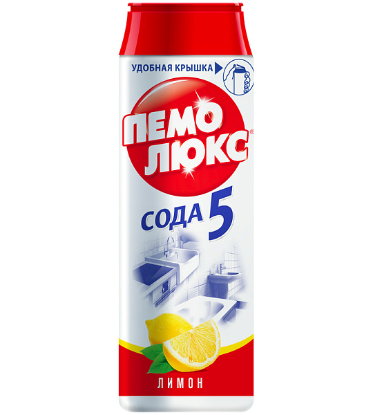Средство чистящее Пемолюкс "Сода 5. Лимон", порошок, 480г