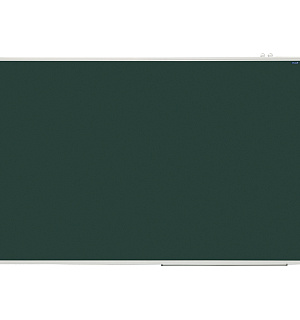 Доска магнитно-меловая OfficeSpace, 100*150см, алюминиевая рамка, полочка