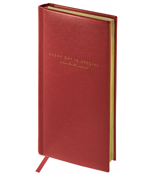 Еженедельник недатированный, карманный, 64л., кожзам, OfficeSpace "Dallas", бордовый, зол. срез