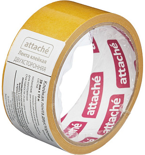 Клейкая лента двусторонняя ATTACHE 38х10м, полипропилен