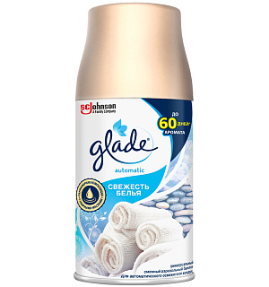 Сменный баллон для освежителя воздуха Glade Automatic "Свежесть белья", 269мл