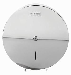 Диспенсер для туалетной бумаги LAIMA PROFESSIONAL INOX, (Система T1) БОЛЬШОЙ, нержавеющая сталь, зеркальный, 605701