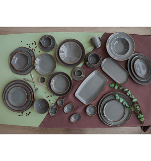 Салатник Dark Grey, 500 мл, d=20 см, цвет тёмно-серый
