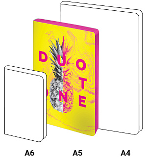 Записная книжка А5 80л. ЛАЙТ, кожзам, Greenwich Line "Urban. Yellow duotone", тон. блок, цв. срез