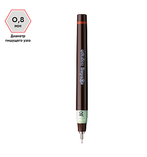 Изограф Rotring 0,8мм, пластиковый корпус
