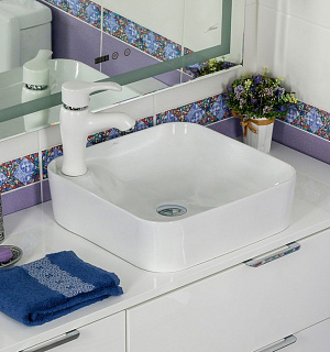 Раковина Melana MLN-78112, 430х430х120 мм, белый