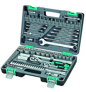 Набор инструмента STELS, CrV, 82 предмета, кейс(14105)