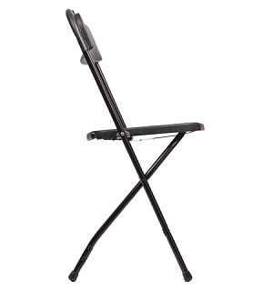 Стул складной для дома и офиса BRABIX "Golf CF-002", черный каркас, пластик черный, 531563
