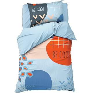 Постельное бельё «Этель» 1.5 сп Be cool 143*215 см, 150*214 см, 50*70 см -1 шт,100% хл, бязь