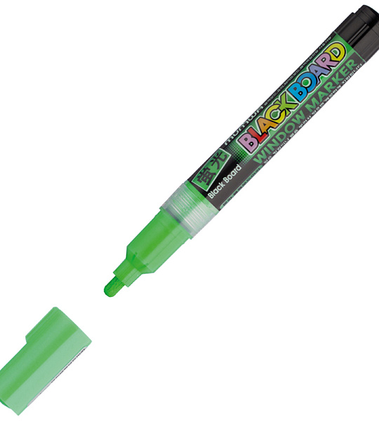 Маркер меловой MunHwa "Black Board Marker" зеленый, 3мм, водная основа