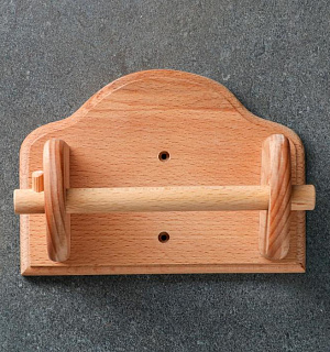 Держатель для туалетной бумаги, 19х14х12 см, массив бука
