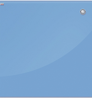 Доска стеклянная магнитно-маркерная 2х3 "Office", 45*45см, голубая, маркер, 6 магнитов