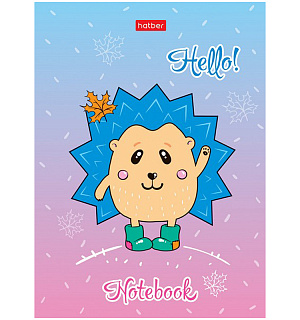 Блокнот А6 24л. на скрепке Hatber "Милые создания"