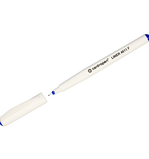 Ручка капиллярная Centropen "Liner 4611" синяя, 0,3мм, трехгранная