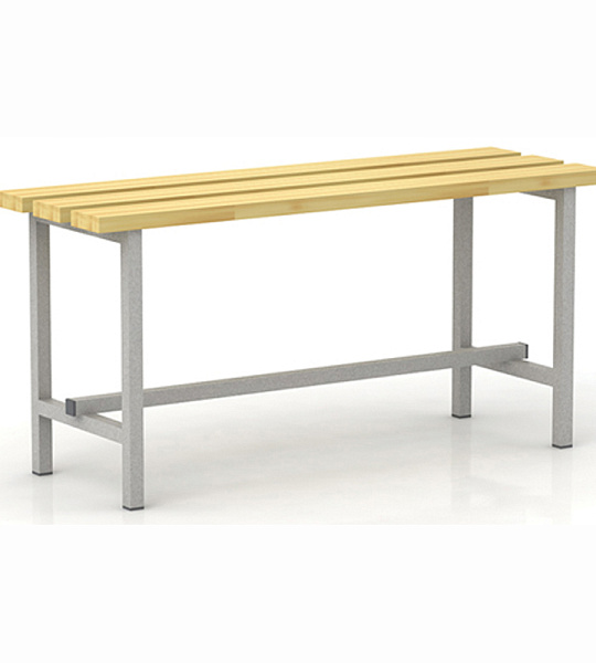 Скамья гардеробная на металлокаркасе Надежда П-13Д (1000), сосна, 475*1000*340