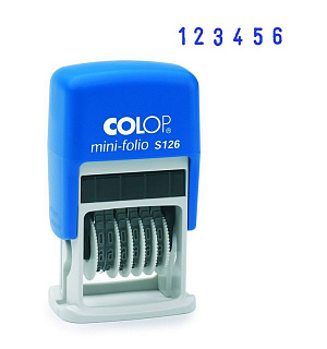 Нумератор мини 6-и раз.высота шрифта 3,8мм S126 (аналог 4836)Colop