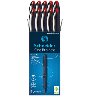 Ручка-роллер Schneider "One Business" красная, 0,8мм, одноразовая