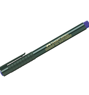 Ручка капиллярная Faber-Castell "Finepen 1511" синяя, 0,4мм