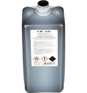 Краска штемпельная универс. 196Еч для полиэтилена, пластика, чёрная 1л Герм