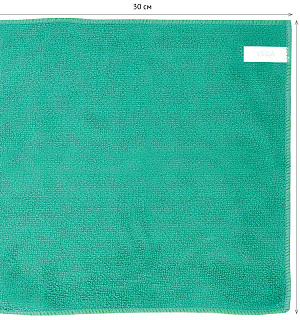 Салфетка для уборки Vega, микрофибра, 30*30см, 1шт., европодвес