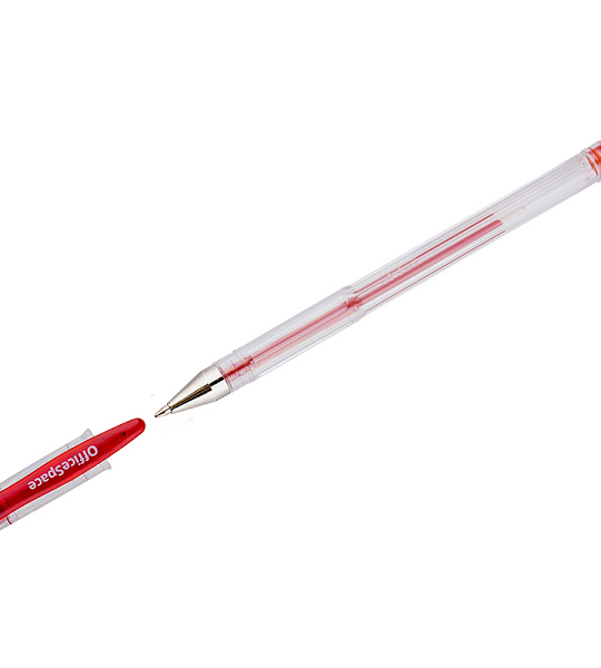 Ручка гелевая OfficeSpace красная, 0,5мм