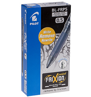Ручка гелевая стираемая Pilot "Frixion Point" черная, 0,5мм