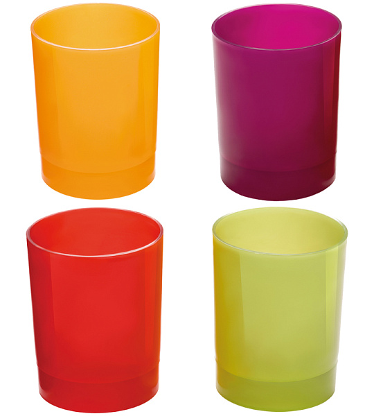 Подставка-стакан СТАММ "Офис. Сочный офис", пластик. круглый, ассорти