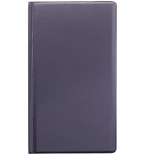 Визитница настольная OfficeSpace на 72 визитки, 110*190мм, ПВХ, черный