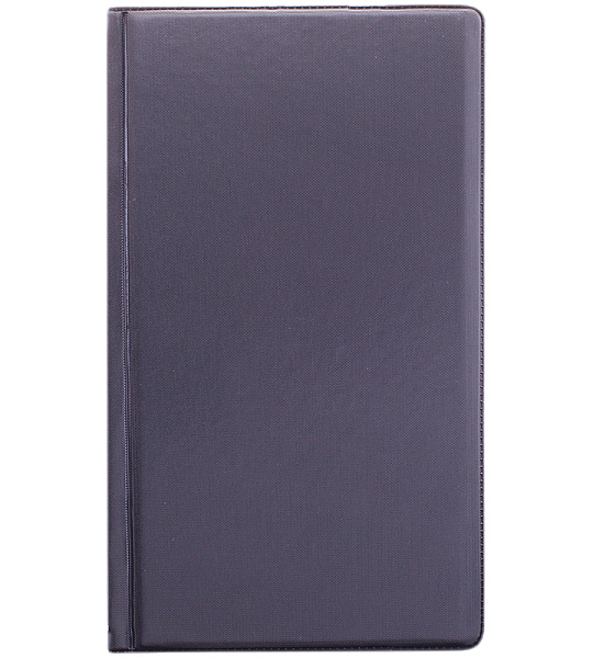 Визитница настольная OfficeSpace на 72 визитки, 110*190мм, ПВХ, черный