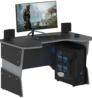 Стол компьютерный Skyland SKILLL/Антрацит/металлик, 1360*850*686/750/814 мм, STG 1385 (ПОД ЗАКАЗ)