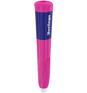 Точилка пластиковая с ластиком Berlingo "Supertwist" 1 отверстие, блистер, ассорти