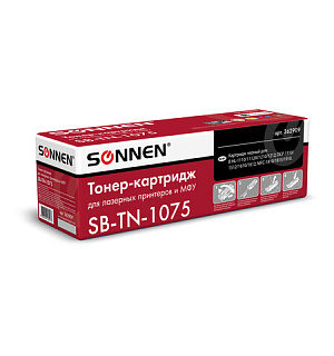 Картридж лазерный SONNEN (SB-TN1075) для BROTHER HL-1110R/1112R/DCP-1512/MFC-1815, ВЫСШЕЕ КАЧЕСТВО, ресурс 1000 стр., 362909