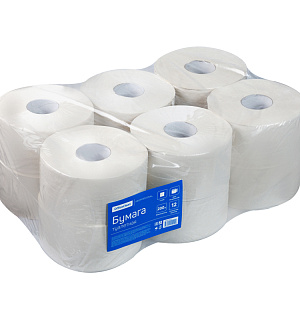 Бумага туалетная OfficeClean Professional(T2), 1-слойная, 200м/рул, цвет натуральный