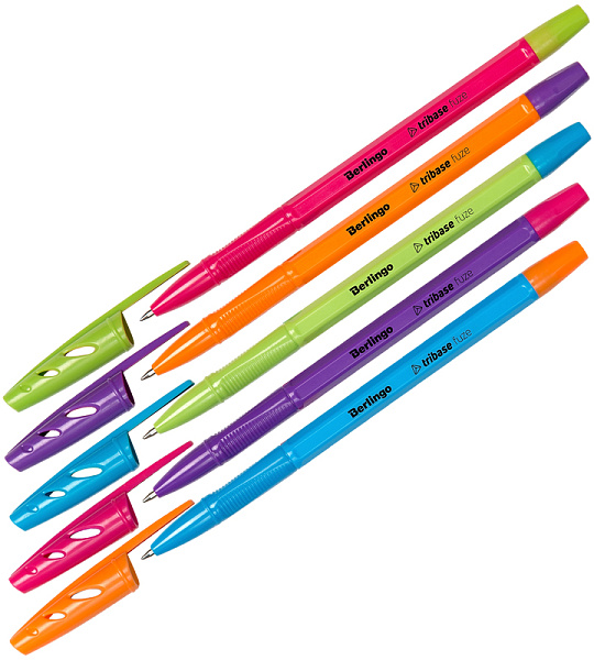 Ручка шариковая Berlingo "Tribase Fuze" синяя, 0,7мм