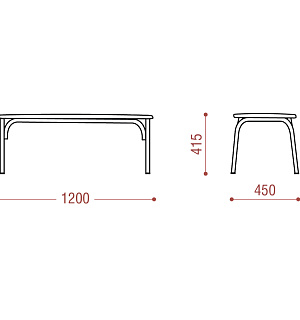 Банкетка без спинки Астрид БМ 9/1, 1200*450*415, каркас алюмин. муар светло-серый, кожзам светло-серый К-05