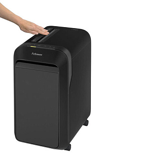 Уничтожитель (шредер) FELLOWES LX221, 5 уровень секретности, 2x12 мм, 20 листов, 30 л, черный, FS-50504