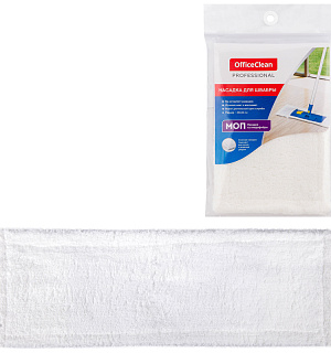 Насадка МОП для швабры OfficeClean Professional с карманами, 40*10см, микрофибра