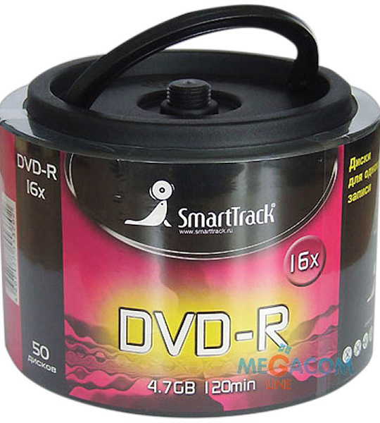 Диск DVD-R 4.7Gb Smart Track 16х Cake Box (50шт)